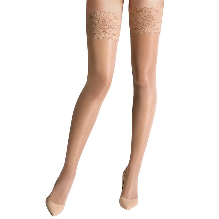 Wolford Satin Touch 20 Stay-Up, Gobi